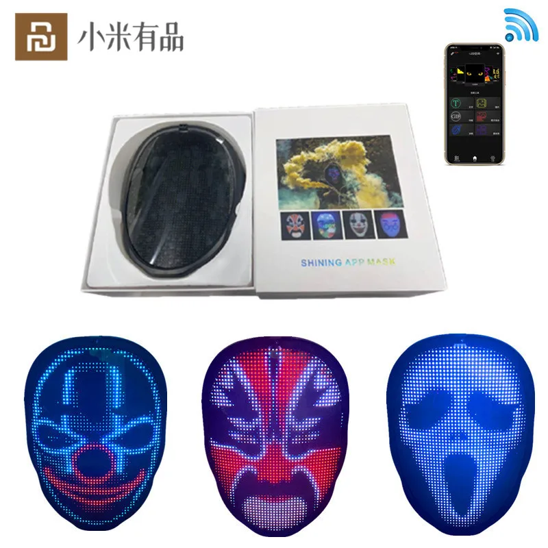 Youpin LED Mask Hallowee Rave Programmable Facechanging Glowing Mask APP Control DIY Shining Decor Mask For Face Fashion
Youpin LED Mask Hallowee Rave Programmable Facechanging Glowing Mask APP Control DIY Shining Decor Mask For Face Fashion