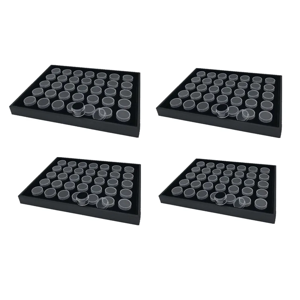 Black Foam Gem Jars Diamond Painting Storage Case Tool Diamond Painting Box Gemstone Beads Organizer Accessories Shockproof Black Foam Gem Jars Diamond Painting Storage Case Tool Diamond Painting Box Gemstone Beads Organizer Accessories Shockproof