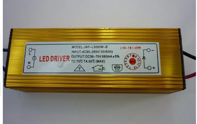 5 pcs/lot 10-18*3w 10-18x3w waterproof LED Driver AC85-265v 680mA Power Supply for led downlight
5 pcs/lot 10-18*3w 10-18x3w waterproof LED Driver AC85-265v 680mA Power Supply for led downlight