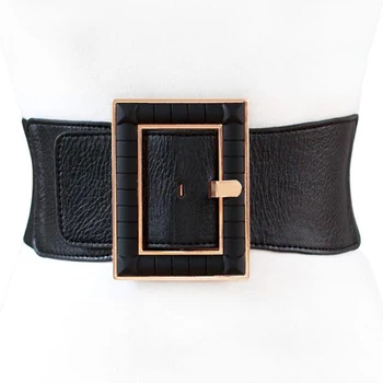 2020 New Spring Trendy Wid Belt For Women Solid Casual Fashion Waistband All-match Metal Buckle Leather Corset Belt Female 
2020 New Spring Trendy Wid Belt For Women Solid Casual Fashion Waistband All-match Metal Buckle Leather Corset Belt Female