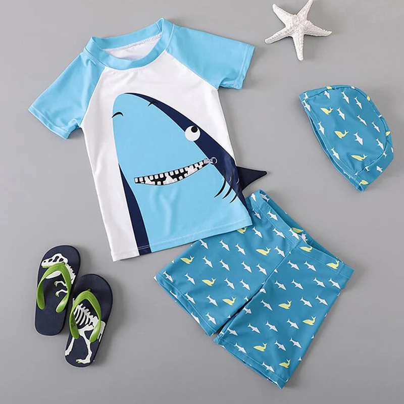 Shark Costume Boys Swimwear Two Piece Infant Boy Swimsuit Kids with Swimming Cap 1-10 Year Boy Bathing Suit Beachwear Rash Guard
Shark Costume Boys Swimwear Two Piece Infant Boy Swimsuit Kids with Swimming Cap 1-10 Year Boy Bathing Suit Beachwear Rash Guard