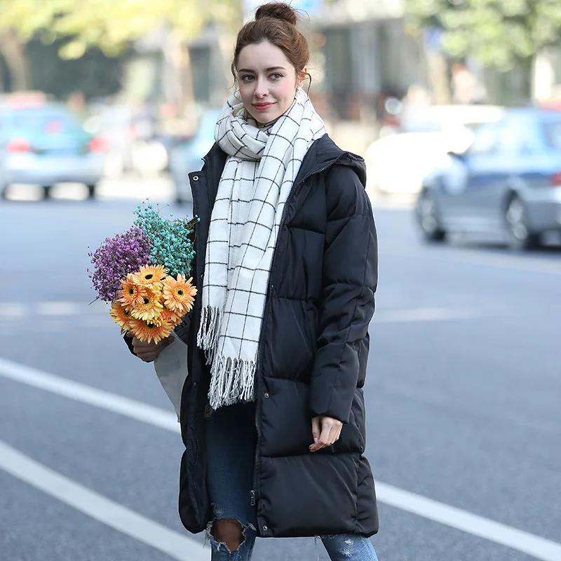 ZADORIN Women Coats And Jackets Winter 2019 Warm Hooded Solid Simple Padded Parka Loose Casual Style Long Coat Black Streetwear
ZADORIN Women Coats And Jackets Winter 2019 Warm Hooded Solid Simple Padded Parka Loose Casual Style Long Coat Black Streetwear