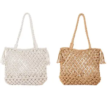 Women Straw Handbag Summer Beach Hollow Out Tassel Totes Travel Causal Bags Pouch 517D
Women Straw Handbag Summer Beach Hollow Out Tassel Totes Travel Causal Bags Pouch 517D