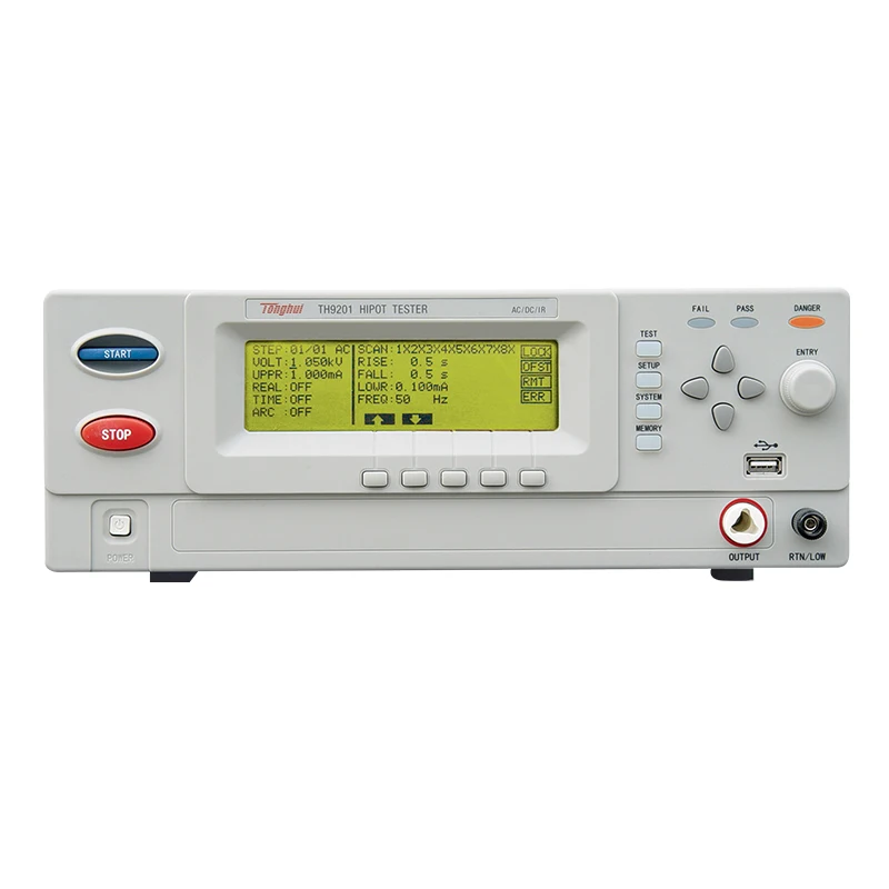 TH9201 AC/DC Hipot Tester AC 5000V DC 6000V with Insulation Resistance Test Function
TH9201 AC/DC Hipot Tester AC 5000V DC 6000V with Insulation Resistance Test Function