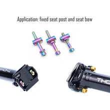 M5x30/40mm Bicycle Thomson Seatposts Titanium Ti Bolts + Barrel Nut & Washer Bicycle TC4 Titanium Alloy Seat Rod Screw Bike Part
M5x30/40mm Bicycle Thomson Seatposts Titanium Ti Bolts + Barrel Nut & Washer Bicycle TC4 Titanium Alloy Seat Rod Screw Bike Part
