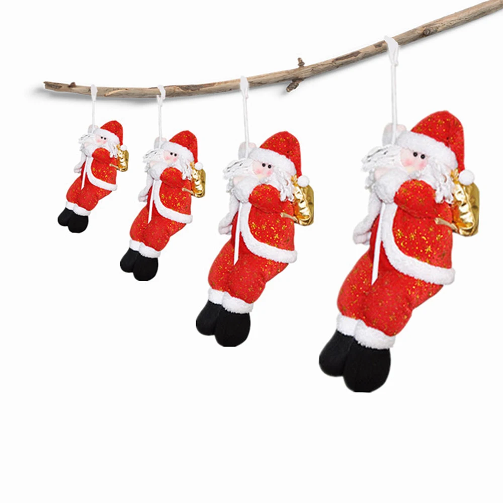 old man doll pendants sling santa claus shopping mall window