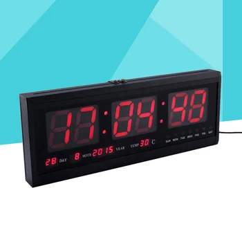 18.9 LED Wall Clock Decorative Large Horloge Alarm Clock for Living Room Bedroom Conference Room Office 
18.9 LED Wall Clock Decorative Large Horloge Alarm Clock for Living Room Bedroom Conference Room Office