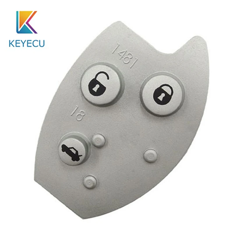 KEYECU New 3 Button Remote Key Fob Rubber Button Pad Mat Replacement For Citroen Xsara C5 Rubber Silicone Auto Key Pad Cover
KEYECU New 3 Button Remote Key Fob Rubber Button Pad Mat Replacement For Citroen Xsara C5 Rubber Silicone Auto Key Pad Cover
