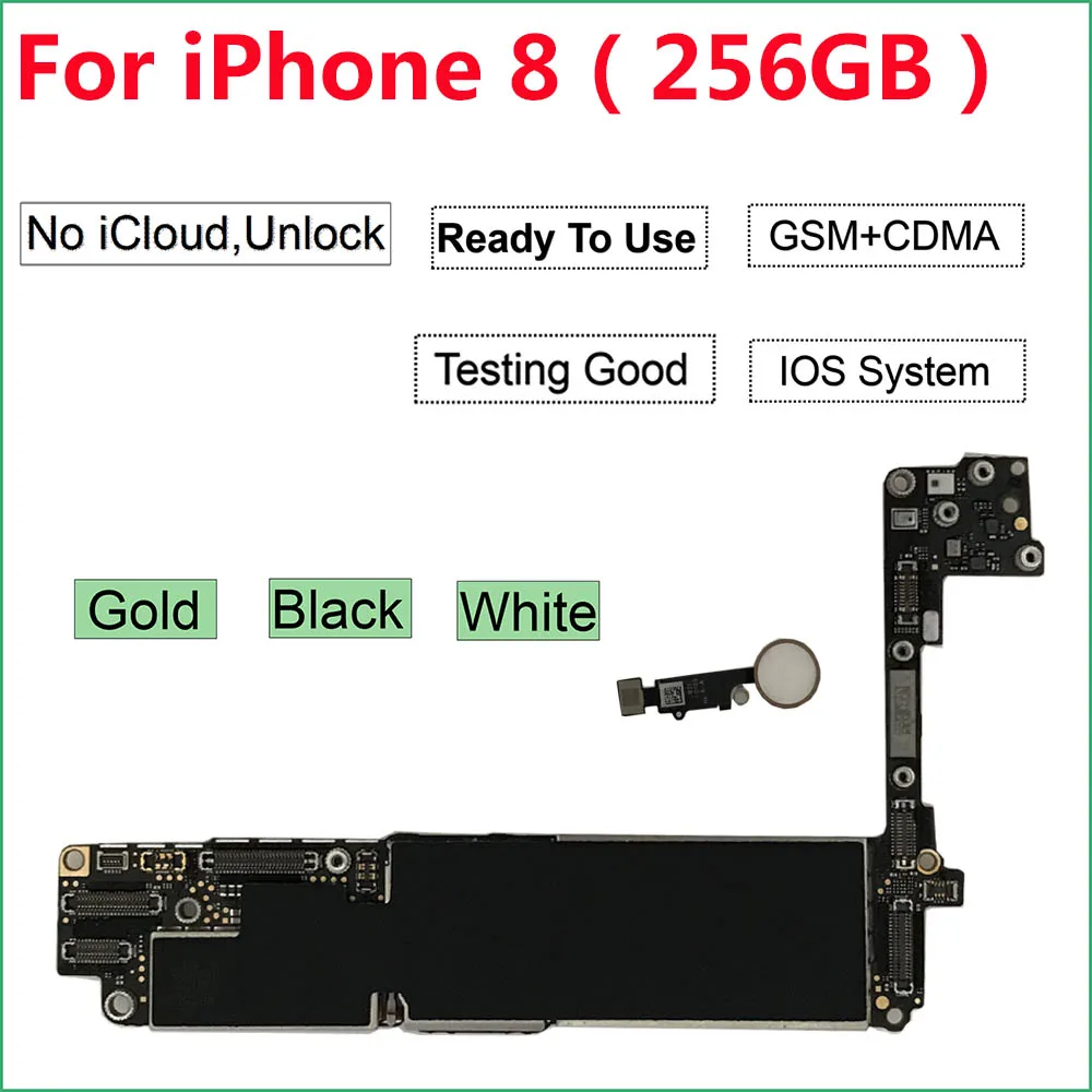 64GB 256GB for iPhone 8 Motherboard Without/No have Home Button Touch iD ,100% Original Unlocked for iPhone 8 Logic boards
64GB 256GB for iPhone 8 Motherboard Without/No have Home Button Touch iD ,100% Original Unlocked for iPhone 8 Logic boards