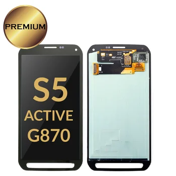 Super AMOLED Original LCD For Samsung Galaxy S5 Active G870 LCDs Display Touch Screen Assembly 100% Tested with sticker tapes
Super AMOLED Original LCD For Samsung Galaxy S5 Active G870 LCDs Display Touch Screen Assembly 100% Tested with sticker tapes