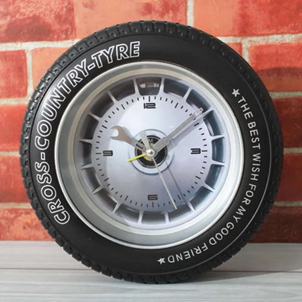 New Arrival Creative Tire Clock Car Standard Alarm Clock Table Clock Home Decoration Wall Clock
New Arrival Creative Tire Clock Car Standard Alarm Clock Table Clock Home Decoration Wall Clock