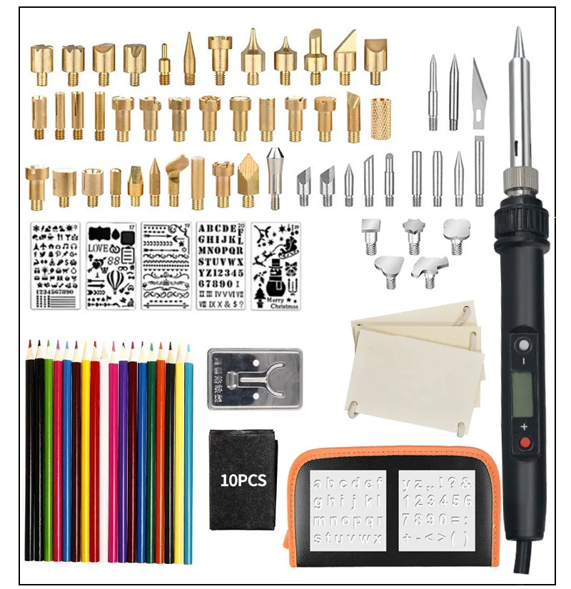 Digital Display Electric Iron 94 Pieces PCS Thermostat Constant Temperature Digital Display Electrocautery Pen 22V Euro 110 v us
Digital Display Electric Iron 94 Pieces PCS Thermostat Constant Temperature Digital Display Electrocautery Pen 22V Euro 110 v us