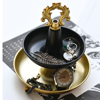 Nordic Art Double-layer Jewelry Cosmetic Display Rack Metal Tray Dresser Ring Jewelry Watch Storage Desktop Decoration Ornaments
Nordic Art Double-layer Jewelry Cosmetic Display Rack Metal Tray Dresser Ring Jewelry Watch Storage Desktop Decoration Ornaments