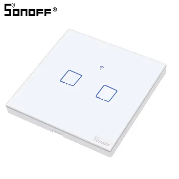 SONOFF T0 Smart Home Wall WiFi Switch With 2 Gang EU/UK/US Switch Alexa Voice Control Home Automation With Google Home eWeLink
SONOFF T0 Smart Home Wall WiFi Switch With 2 Gang EU/UK/US Switch Alexa Voice Control Home Automation With Google Home eWeLink