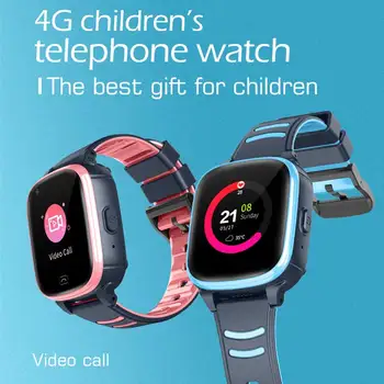 4G Kids Smart Watch GPS Wifi Ip67 Waterproof 700Mah Big Battery 1.4 Inch Display Camera Take Video Smartwatch Kids