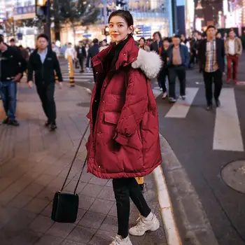 Oversized Down Cotton Coat Female Loose New Parkas Hooded Warm Winter Jacket Women Padded Outerwear Fashion Winter Coats Q2888
Oversized Down Cotton Coat Female Loose New Parkas Hooded Warm Winter Jacket Women Padded Outerwear Fashion Winter Coats Q2888