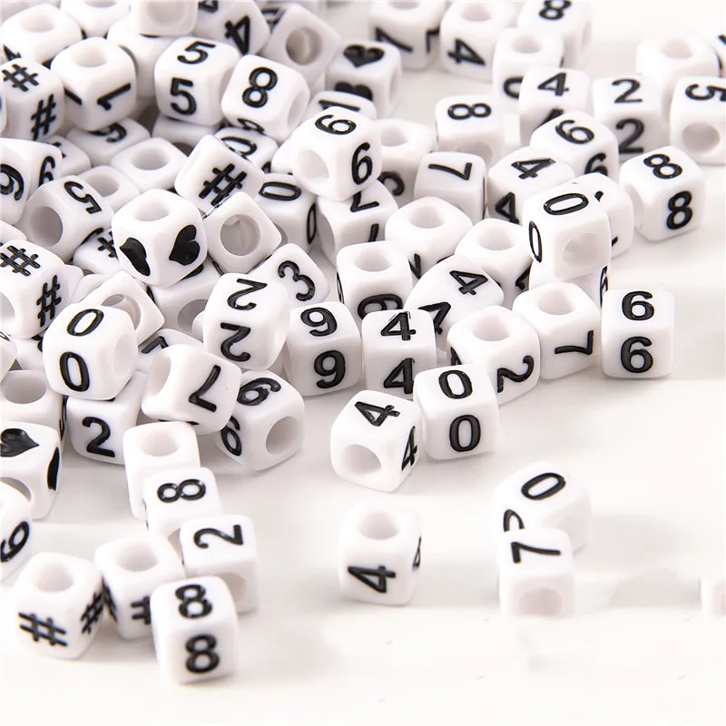 Free Shipping 2700pcs 6*6mm Cube Acrylic Number Beads Single 1 2 3 4 5 6 7 8 9 0 # Square Plastic Bracelet Spacer Beads for Kids
Free Shipping 2700pcs 6*6mm Cube Acrylic Number Beads Single 1 2 3 4 5 6 7 8 9 0 # Square Plastic Bracelet Spacer Beads for Kids