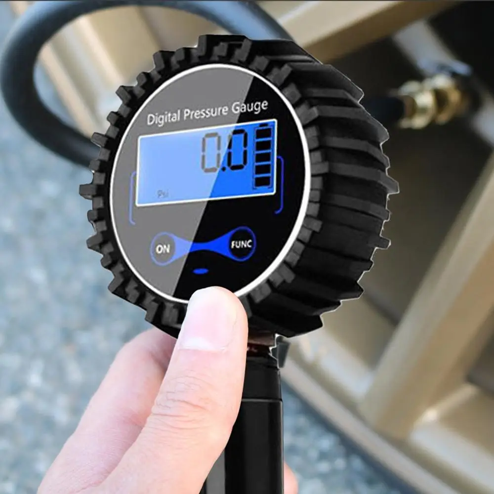 Digital Tire Inflator with Pressure Gauge 200 PSI Air Chuck and Compressor Accessories Heavy Duty with Rubber Hose Quick Connect
Digital Tire Inflator with Pressure Gauge 200 PSI Air Chuck and Compressor Accessories Heavy Duty with Rubber Hose Quick Connect