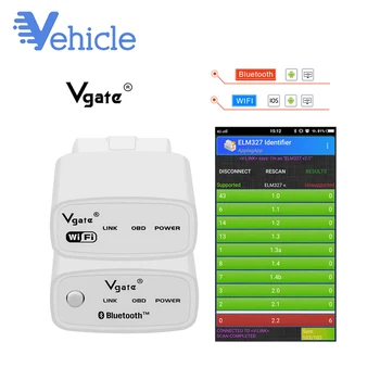 Vgate iCar ELM327 Wifi/Bluetooth OBD2 Diagnostic Tool for IOS Android Icar on OBD2 OBD II Protocol V2.1 code reader
Vgate iCar ELM327 Wifi/Bluetooth OBD2 Diagnostic Tool for IOS Android Icar on OBD2 OBD II Protocol V2.1 code reader