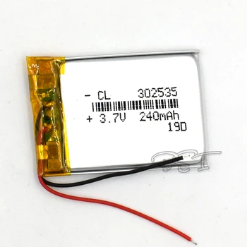 5Pcs 3.7V lithium Navigator Rechargeable Li-polymer battery 302535 240mAh Li-Po MP4 batteries GPS MP3 MP5 Li-ion Cell
5Pcs 3.7V lithium Navigator Rechargeable Li-polymer battery 302535 240mAh Li-Po MP4 batteries GPS MP3 MP5 Li-ion Cell