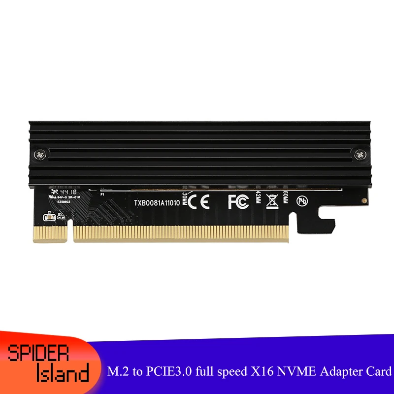 New NVME Adapter Card M.2 to PCIE3.0 Full Speed X16 MKEY with Aluminum Cooling Standard / Upgrade version
New NVME Adapter Card M.2 to PCIE3.0 Full Speed X16 MKEY with Aluminum Cooling Standard / Upgrade version