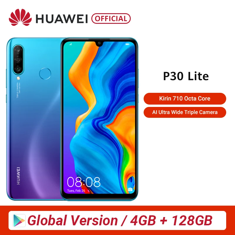 Global version Huawei P30 Lite 4GB 128GB 6.15 Smartphone Global Version inch Kirin 710 Mobile Phone Android 9.0 CellPhone
Global version Huawei P30 Lite 4GB 128GB 6.15 Smartphone Global Version inch Kirin 710 Mobile Phone Android 9.0 CellPhone