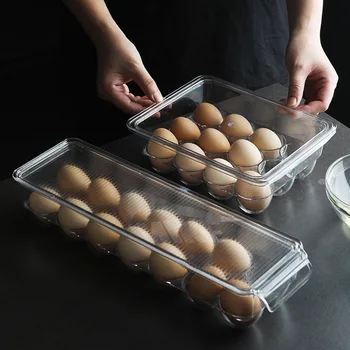 Kitchen Refrigerator Egg Box Egg Storage Box Fresh Storage Box Rectangular Transparent Storage Box With Cover
Kitchen Refrigerator Egg Box Egg Storage Box Fresh Storage Box Rectangular Transparent Storage Box With Cover