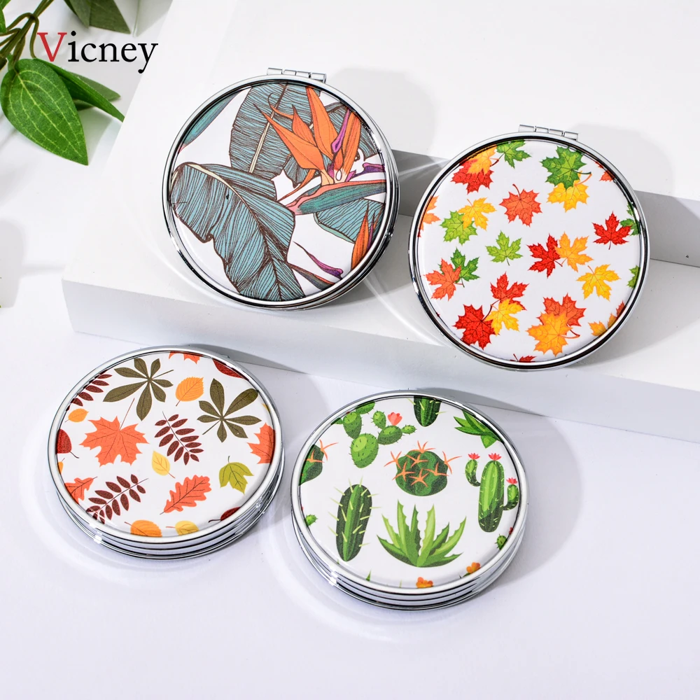Multicolor Plants Mini Pocket Mirror Ladies Round Compact Double-Sided Makeup Mirrors Portable Folding Maquillage Facial
Multicolor Plants Mini Pocket Mirror Ladies Round Compact Double-Sided Makeup Mirrors Portable Folding Maquillage Facial