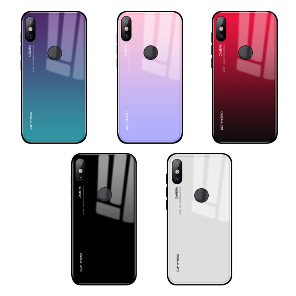 Gradient Tempered Glass Phone Case on For Xiaomi Mi 9T A2 Light 8 Lite Case Hard Back Cover For Xiomi Redmi Note 8 7 8 Pro 7A A7
Gradient Tempered Glass Phone Case on For Xiaomi Mi 9T A2 Light 8 Lite Case Hard Back Cover For Xiomi Redmi Note 8 7 8 Pro 7A A7