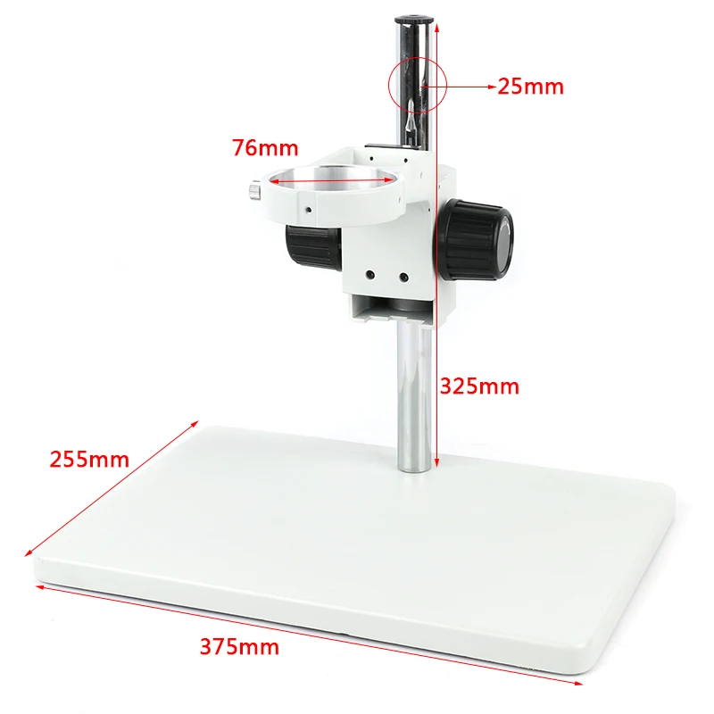 Trinocular Microscope Big Size Adjustable Boom Table Working Stand Holder+ Multi-axis Adjustable Metal Arm + 76mm Ring Holder
Trinocular Microscope Big Size Adjustable Boom Table Working Stand Holder+ Multi-axis Adjustable Metal Arm + 76mm Ring Holder