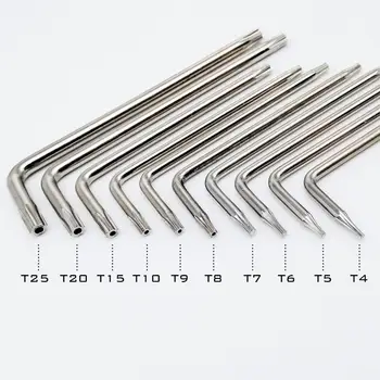 5pc Steel T4 T5 T6 T7 T8 T9 T10 T15 T20 T25 Screwdriver Screw Driver Key for Six Lobe Torx Head Tamper Proof Security Screw Bolt
5pc Steel T4 T5 T6 T7 T8 T9 T10 T15 T20 T25 Screwdriver Screw Driver Key for Six Lobe Torx Head Tamper Proof Security Screw Bolt
