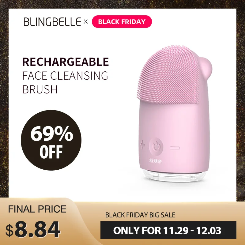 Massage Cleansing Brush Sonic Remove Cosmetic Cleaner Vibration Skin Care Tool for Washing face
Massage Cleansing Brush Sonic Remove Cosmetic Cleaner Vibration Skin Care Tool for Washing face