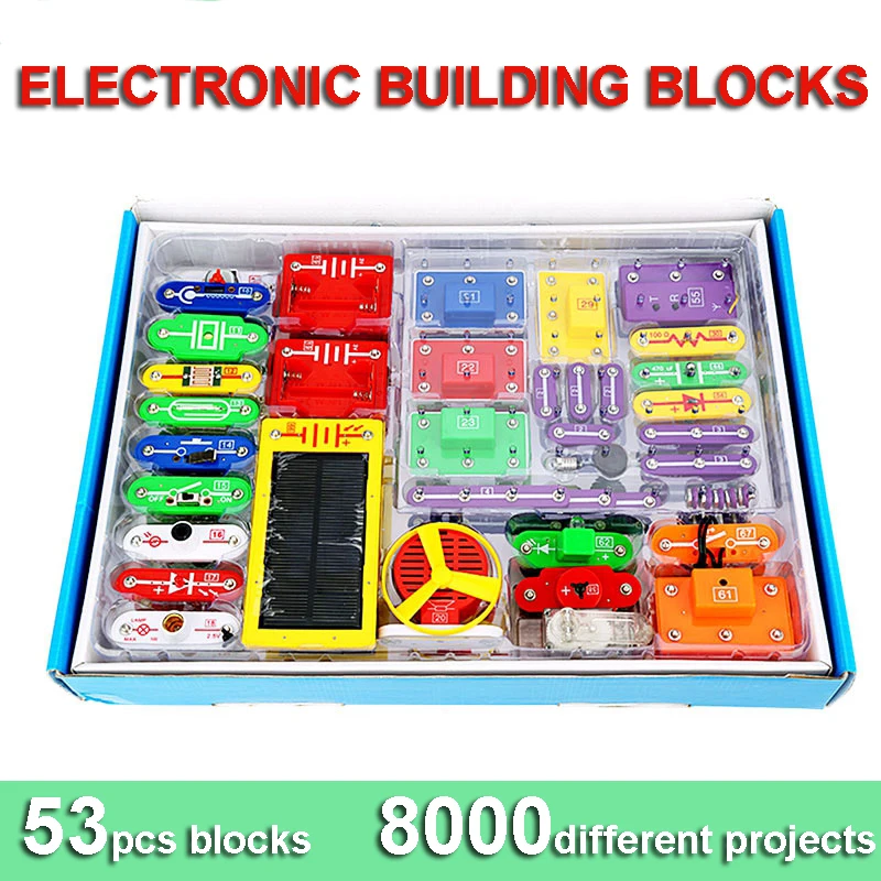 New Creative Diy Electronic Building Blocks Students Children Physics Learning Development Toy Circuit Educational Kit WII6888
New Creative Diy Electronic Building Blocks Students Children Physics Learning Development Toy Circuit Educational Kit WII6888
