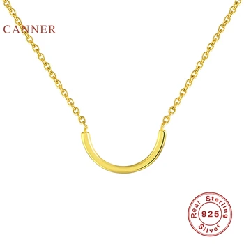 CANNER Smooth Real 925 Sterling Silver Necklace For Women 2020 Jewelry Semicircle Exquisite Chain Choker Necklace Bijoux Collar
CANNER Smooth Real 925 Sterling Silver Necklace For Women 2020 Jewelry Semicircle Exquisite Chain Choker Necklace Bijoux Collar