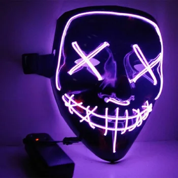 Nidouillet Halloween LED Glow Mask 3 Modes Wire Light Up Halloween Decorations Dark Horror Glow Masks Costume Props ET269PP
Nidouillet Halloween LED Glow Mask 3 Modes Wire Light Up Halloween Decorations Dark Horror Glow Masks Costume Props ET269PP