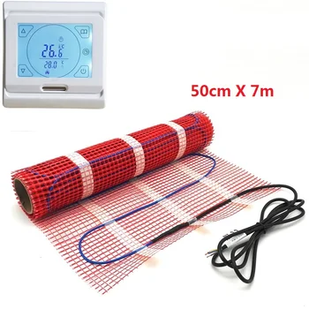 50cmX7m 150w/m2 Warm Floor Heating Mat 3.5 Square Meters Electric Heater Under Tile 
50cmX7m 150w/m2 Warm Floor Heating Mat 3.5 Square Meters Electric Heater Under Tile
