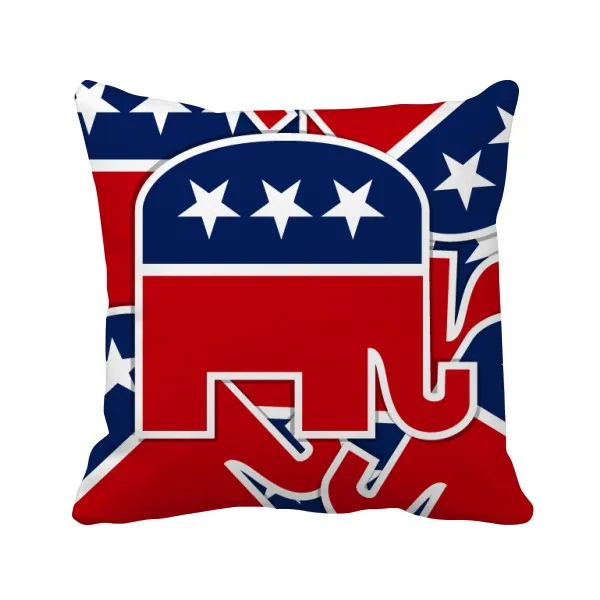 America Elephant Emblem Republican Throw Pillow Square Cover Synthetic-Filled Insert Included
America Elephant Emblem Republican Throw Pillow Square Cover Synthetic-Filled Insert Included