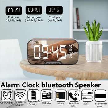 LED Mirror Alarm Clock Multi FM Radio Wireless 5.0 Bluetooth Music Player Electronic Digital Table Clock with Dual Alarm Mode
LED Mirror Alarm Clock Multi FM Radio Wireless 5.0 Bluetooth Music Player Electronic Digital Table Clock with Dual Alarm Mode
