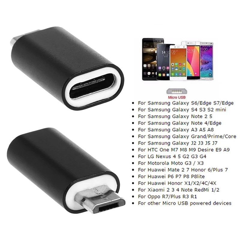 USB 3.1 USB-C Type C Female to Micro USB Male Data Adapter Converter Connector 72XB
USB 3.1 USB-C Type C Female to Micro USB Male Data Adapter Converter Connector 72XB