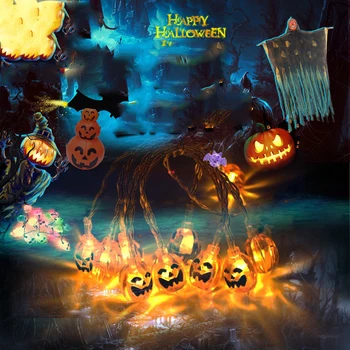 New Halloween Series Decorative Light String Pumpkin Ghost Eye Skull Battery Light String
New Halloween Series Decorative Light String Pumpkin Ghost Eye Skull Battery Light String