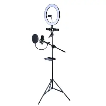 HAA FEE Live Streaming Equipment LED Ring Fill Light Lamp LED Light Tripod Mobile Phone Bracket Microphone Stand
HAA FEE Live Streaming Equipment LED Ring Fill Light Lamp LED Light Tripod Mobile Phone Bracket Microphone Stand