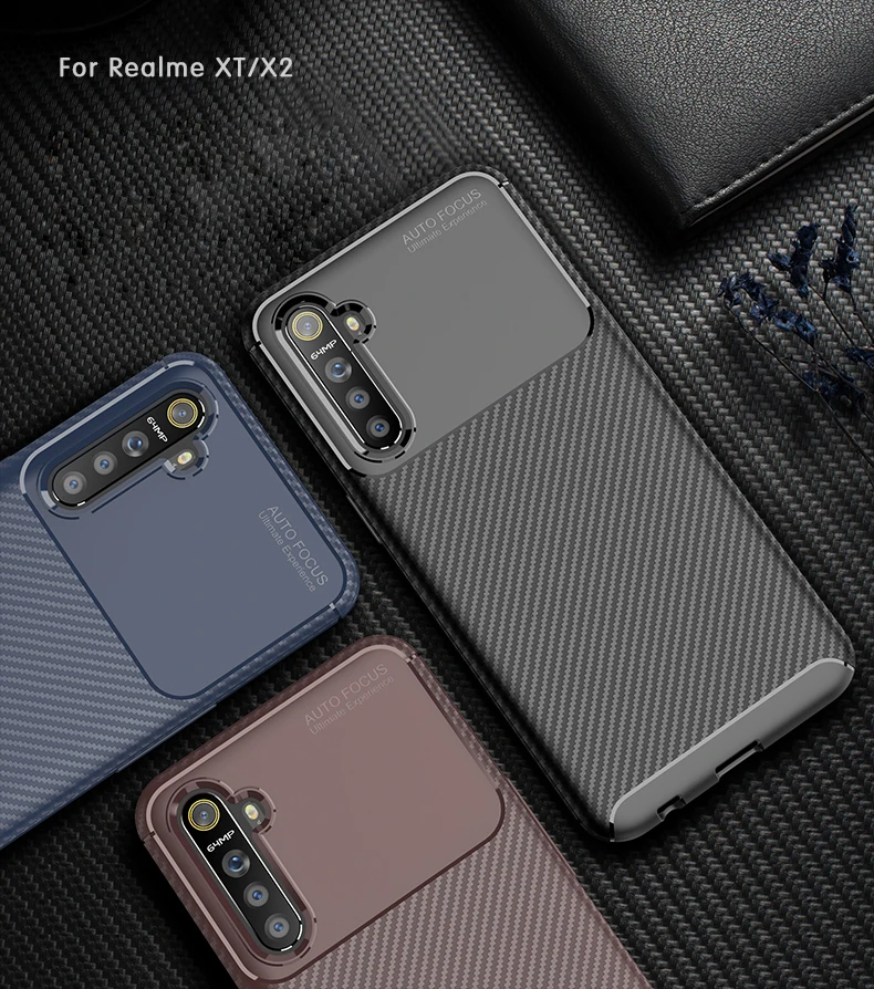 Realme XT Case Luxury Carbon Fiber Drop-proof Soft TPU Armor Case For OPPO Realme X2 Cover RMX1991 RealmeX2 x 2 Couqe Funda
Realme XT Case Luxury Carbon Fiber Drop-proof Soft TPU Armor Case For OPPO Realme X2 Cover RMX1991 RealmeX2 x 2 Couqe Funda