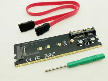 M.2 DDR2 Slot Adapter Raiser DDR to M2 SSD Riser B KEY NGFF M.2 SSD Converter Card SATA Power 7Pin SATA Data Port to Motherboard
M.2 DDR2 Slot Adapter Raiser DDR to M2 SSD Riser B KEY NGFF M.2 SSD Converter Card SATA Power 7Pin SATA Data Port to Motherboard