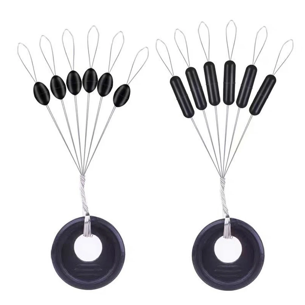 60pcs 10 Group Set Rubber Fishing Space Beans Stopper Tools Carp Outdoor Line Accessories | Спорт и развлечения