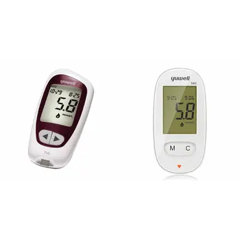 Blood glucose tester No code modulation plug and play Trace blood 250 sets of memory Large screen LCD white 1 pcs 
Blood glucose tester No code modulation plug and play Trace blood 250 sets of memory Large screen LCD white 1 pcs