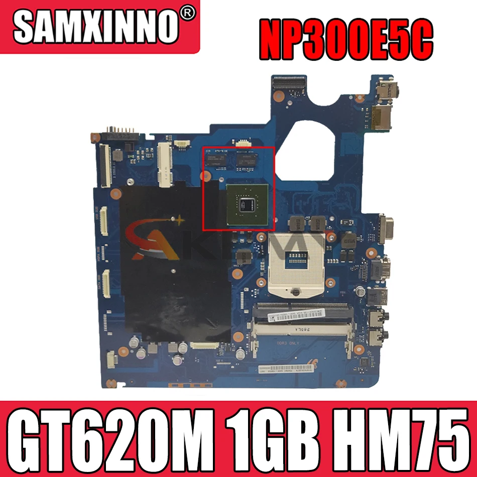 Материнская плата Akemy для Samsung NP300E5C 300E5C BA92-11485A BA41-02097A GT 620M 1 ГБ HM75 100% тестирование