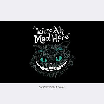 Black Cheshire Alice Cat Were All Mad Here Wonderland T Flag 100 Cotton
Black Cheshire Alice Cat Were All Mad Here Wonderland T Flag 100 Cotton