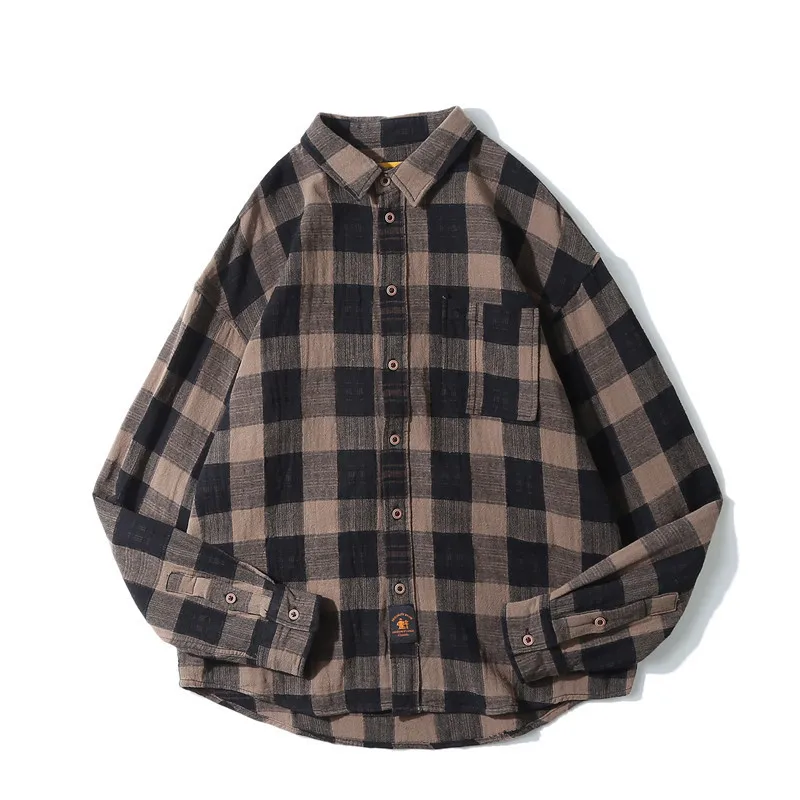 Tang Mu Cool 20 Spring New Style Contrast Color Plaid Shirt BOY'S Artistic Japanese-style Popular Brand Loose Casual Shirt
Tang Mu Cool 20 Spring New Style Contrast Color Plaid Shirt BOY'S Artistic Japanese-style Popular Brand Loose Casual Shirt