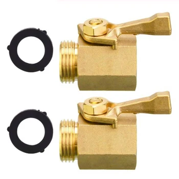 2Pcs 3/4 Inch Brass Water Shut Off Ball Valve Garden Hose Industrial Connector Handle Brass Water Oil Air Gas Fuel
2Pcs 3/4 Inch Brass Water Shut Off Ball Valve Garden Hose Industrial Connector Handle Brass Water Oil Air Gas Fuel