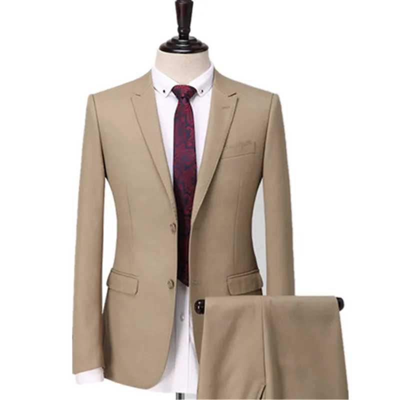 Custom fashion new hot khaki men's suit men's business office formal suit wedding groom groomsmen dress
Custom fashion new hot khaki men's suit men's business office formal suit wedding groom groomsmen dress